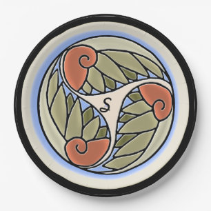 Nautilus Mit Monogramm Pappteller