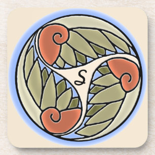 Nautilus Mit Monogramm (Set von 6) Untersetzer