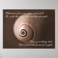 Nautilus Muschel Inspiration Zitat Kunst drucken