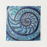Nautilus-Muschel-Mosaikkunst