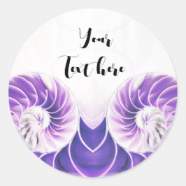 Nautilus Muschel Muschel Fibonacci Aufkleber