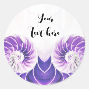 Nautilus Muschel Muschel Fibonacci Aufkleber