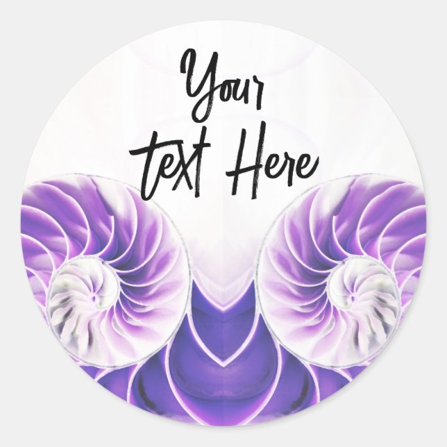 Nautilus Muschel Muschel Fibonacci Aufkleber (Vorderseite)