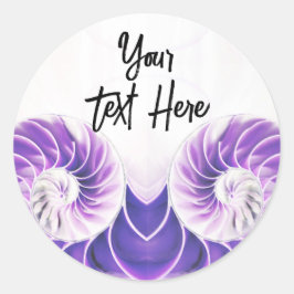 Nautilus Muschel Muschel Fibonacci Aufkleber