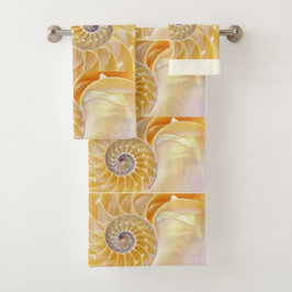 Nautilus-Muschelbad-Set Badhandtuch Set