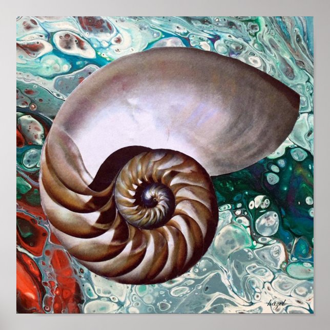 Nautilus, Nautilus Print, Art, Nautilus Poster (Vorne)