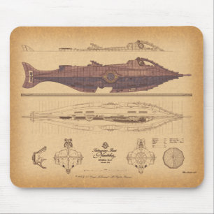 Nautilus-Pläne durch David McCamant Mousepad