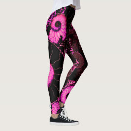 Nautilus rosa Muschel Leggings