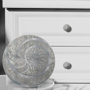 Nautilus-Schalen-Mosaikkunst Keramikknauf