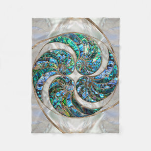 Nautilus Shell - Abalone and Pearl Fleecedecke