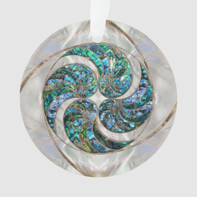 Nautilus Shell - Abalone and Pearl Ornament (Vorderseite)