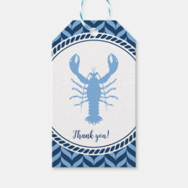 Nautisch Blau Hummer Küste Geschenkanhänger