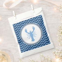 Nautisch blaue Hummer-Küsten- Geschenktütchen