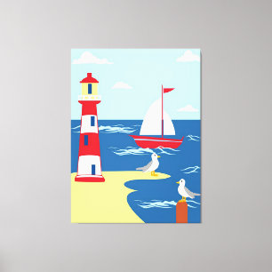 nautisch leinwanddruck