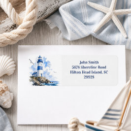 Nautisch Leuchtturm am Meer Rücksendeadresse
