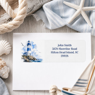 Nautisch Leuchtturm am Meer Rücksendeadresse