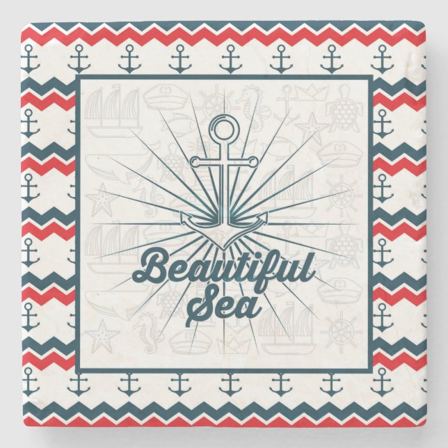 nautisch steinuntersetzer (Vorderseite)