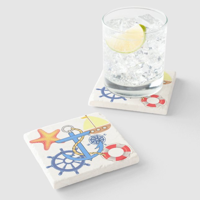 nautisch steinuntersetzer (Seitenansicht)