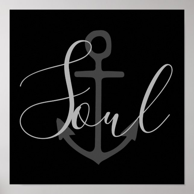 nautische ANCHOR-SOUL | Poster (Vorne)
