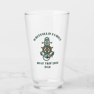 Nautische Anker-Familien-Kreuzfahrt-Zuordnung Glas