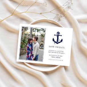Nautische Anker Hochzeit RSVP Save The Date