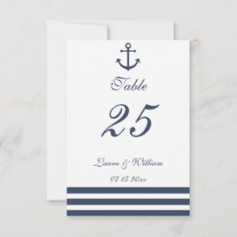Nautische Anker- und Stripte-Hochzeitsstimmung Tis Einladung