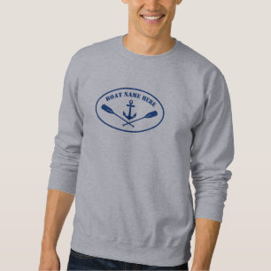 Nautische Ankerbüchse mit Ihrem Bootnamen oder Te Sweatshirt