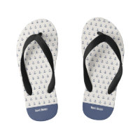 Nautische Ankerküste Streifen Navy Blue Creme