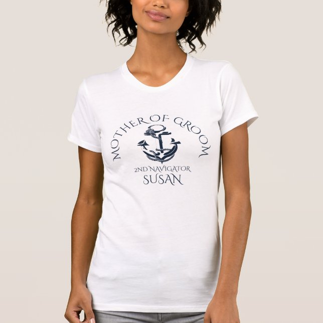 Nautische Ankermutter des Bodennavigators T-Shirt (Vorderseite)