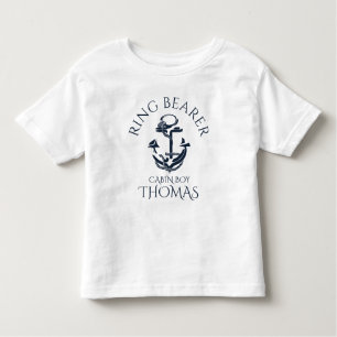 Nautische Ankerring-Träger Kleinkind T-shirt