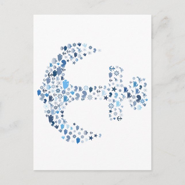 nautische Ankla Postkarte (Vorderseite)