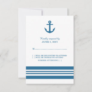 Nautische Antwortkarte RSVP Karte