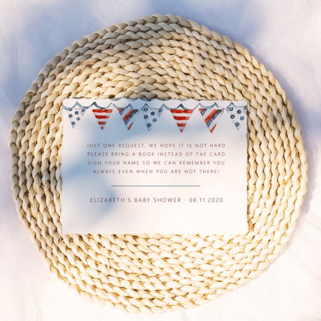 Nautische Babyduschkarte für Wasserfarben Begleitkarte (Von Creator hochgeladen)