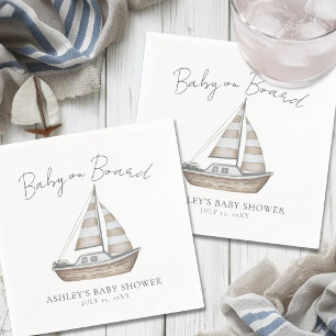 Nautische Babyparty Serviette