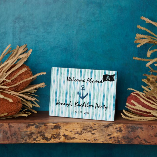 Nautische Bachelor-Party Fotoplatte (Seite)
