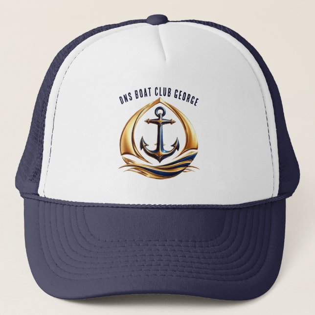 Nautische Boot-Mesh-Kappe Truckerkappe (Vorderseite)