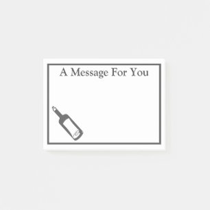 Nautische Botschaft in einer Flasche Post-it Klebezettel