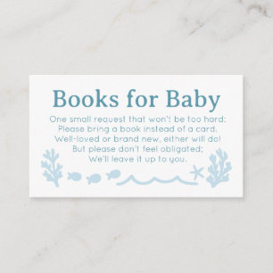 Nautische Bücher für Babys Begleitkarte