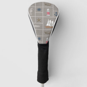Nautische Darstellung Golf Headcover
