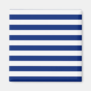 Nautische Dekoration der Navy Stripes Magnet