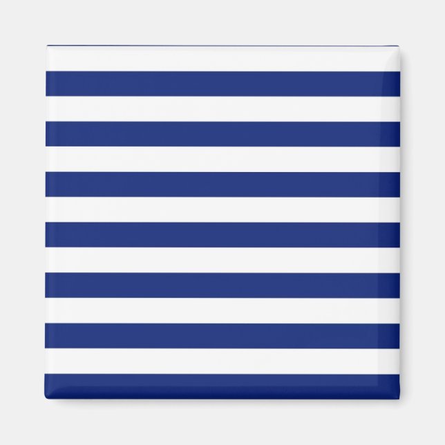 Nautische Dekoration der Navy Stripes Magnet (Vorne)