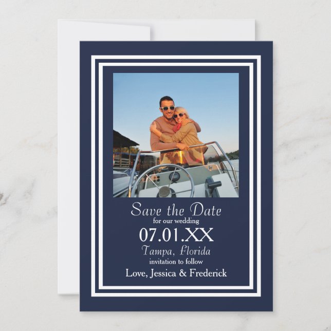 Nautische Doppelwaffe - Save the Date (Vorderseite)