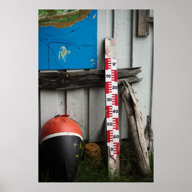 Nautische Elemente Poster (Vorne)