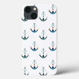 Nautische farbige Anker Case-Mate iPhone Hülle