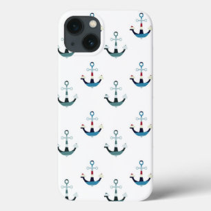 Nautische farbige Anker Case-Mate iPhone Hülle