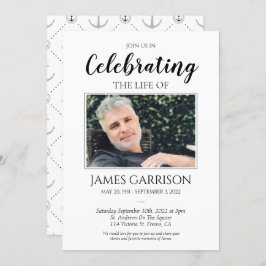 Nautische Feier des Lebens mit Foto Einladung