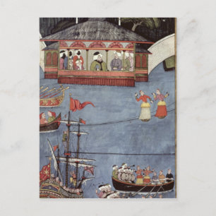 Nautische Festspiele vor Sultan Ahmed III Postkarte