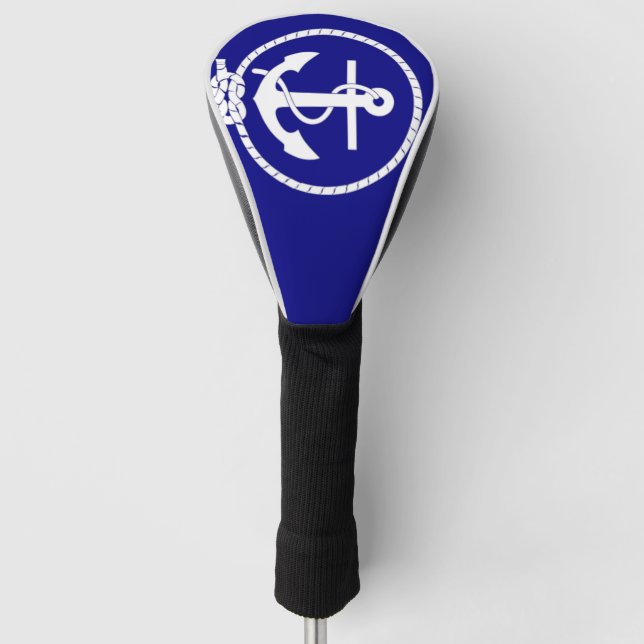 Nautische Flag Golf Head Cover Golf Headcover (Vorderseite)
