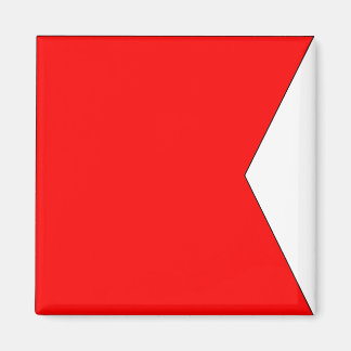 Nautische Flagge "B" Bravo Magnet