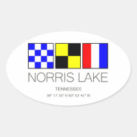 Nautische Flagge Norris Lake Tennessee
